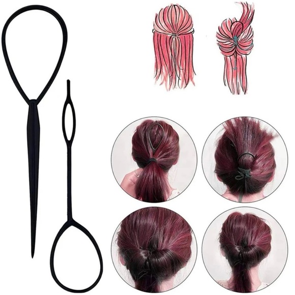 🎀🆕 2 Pieces Hairdressing Tool Geometric Design Casual For Daily Life - Picture 2 of 4